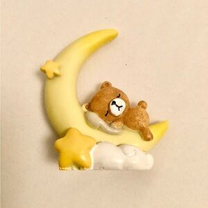 Bear moon stars figurine ceramic cake topper decoration